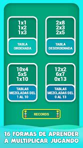 Juego De Tablas De Multiplicar Apps En Google Play