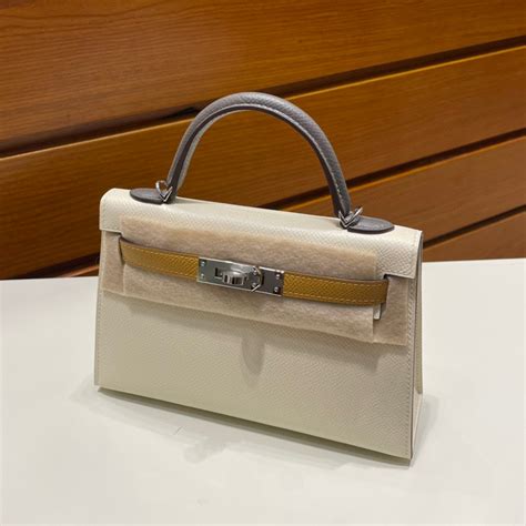 Dubai United Arab Emirates Hermès Kelly Mini II Sellier Epsom Nata Gris