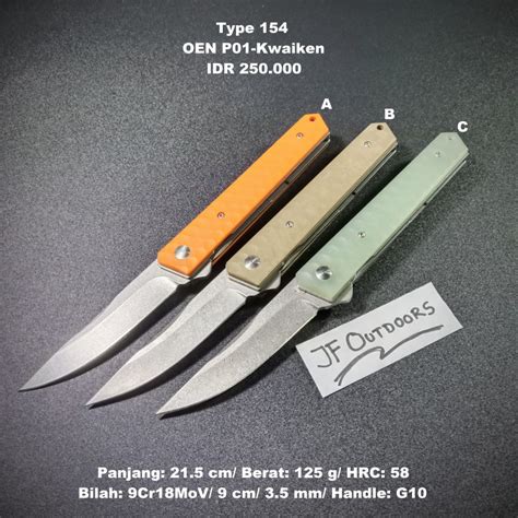 Jual Pisau Lipat Edc Outdoor Kwaiken Oen P Shopee Indonesia