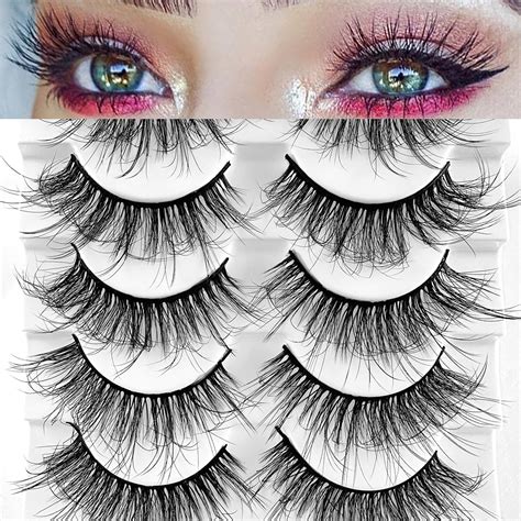 ELF False Eyelashes Fluffy Natural Thick And Curly Handmade Faux Mink