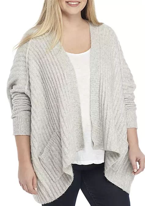 Wonderly Plus Size Cocoon Cardigan Belk