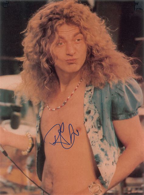 Led Zeppelin Robert Plant Oversized Signed Photograph RR Auction