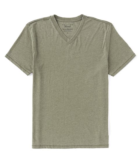 Lucky Brand Short Sleeve Burnout V Neck T Shirt Dillards