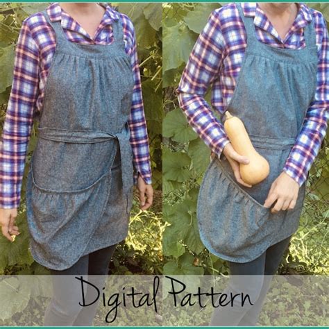 Gathering Apron Pattern Etsy