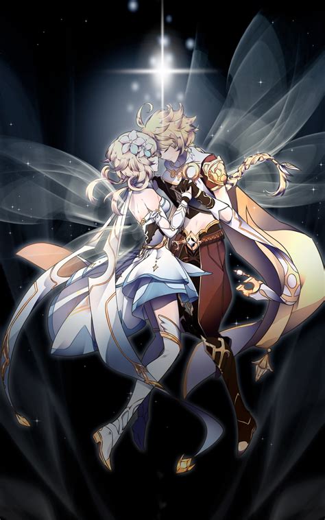 1600x2560 Resolution Aether And Lumine Genshin Impact Dance 1600x2560