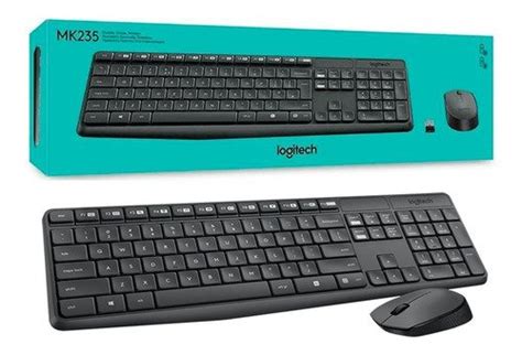 Combo Teclado E Mouse Sem Fio Logitech Mk235
