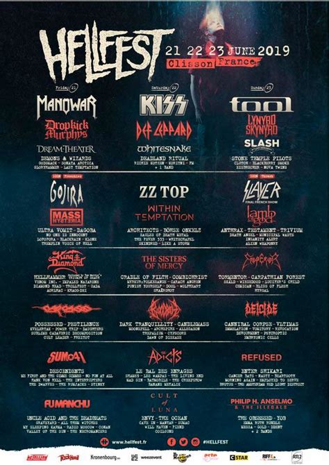 Hellfest Anuncia Su Cartel Completo Con Kiss Manowar Y Tool A La