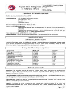 Hoja De Datos De Seguridad De Materiales HDSM