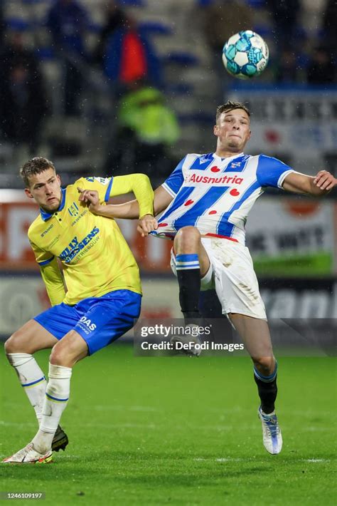 Dario van den Buijs of RKC Waalwijk and Sydney van Hooijdonk of SC ...