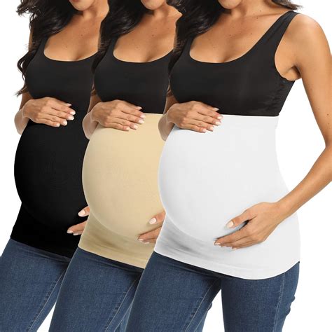 Glamix Womens Maternity Belly Band For Pregnancy Postpartum Seamless