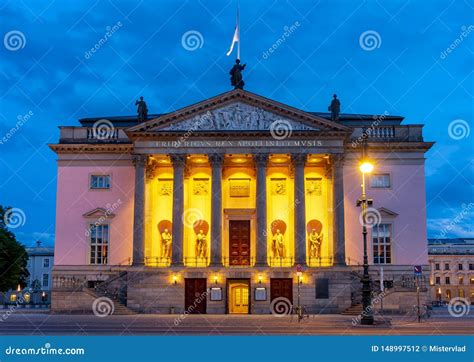 Berlin State Opera Staatsoper Unter Den Linden at Night, Germany Stock Photo - Image of opera ...