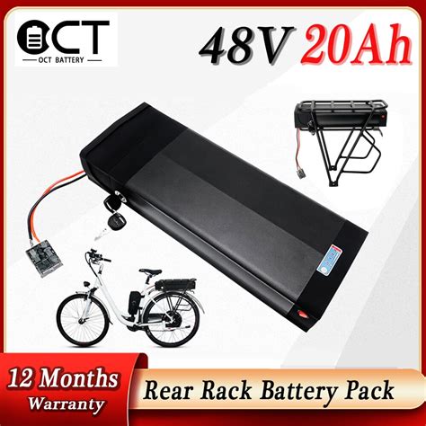 Genuine Rear Rack Ebike Battery V V Cells Li Ion Electric