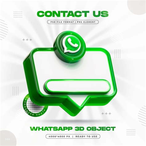 Whatsapp Banner Element Icon Isolado Renderiza O D Psd Gr Tis