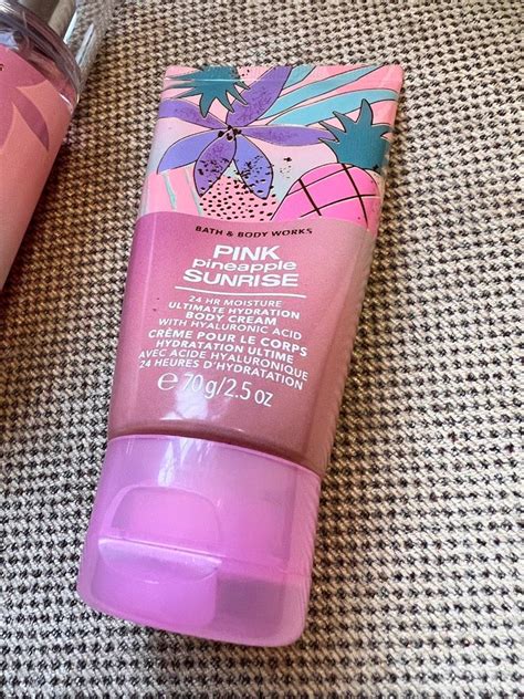 Bath Body Works BBW Body Cream Pink Pineapple Sunrise Beauty