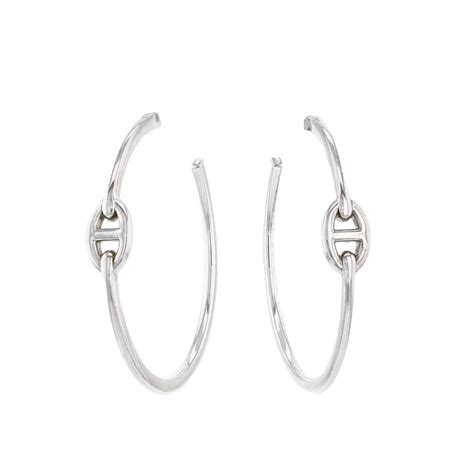 Boucles D Oreilles Herm S Cha Ne D Ancre D Occasion Collector