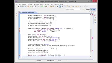 Chapter 15 Javafx Simple Calculator Youtube