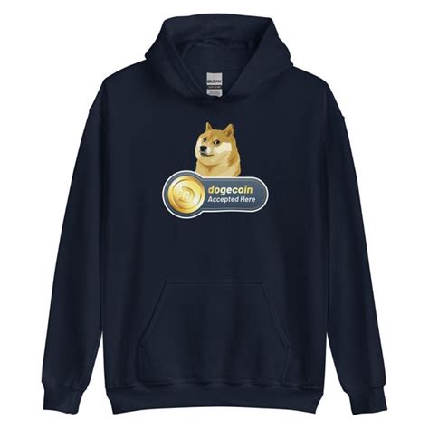 Dogecoin Accepted Here Hoodie Dogecoin Hoodie Crypto Gift - Etsy