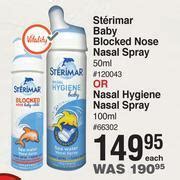 Sterimar Baby Blocked Nose Nasal Spray 50ml Or Nasal Hygine Nasal Spray