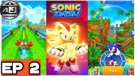 Sonic Dash Super Sonic Gameplay Sonic Dash Android I0s Part 1 2 Youtube