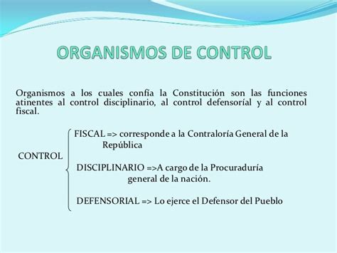 Organismos De Control