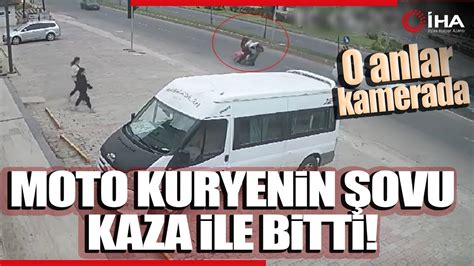 Moto Kuryenin Şaha Kaldırma Şovu Kazayla Bitti O Anlar Kamerada YouTube