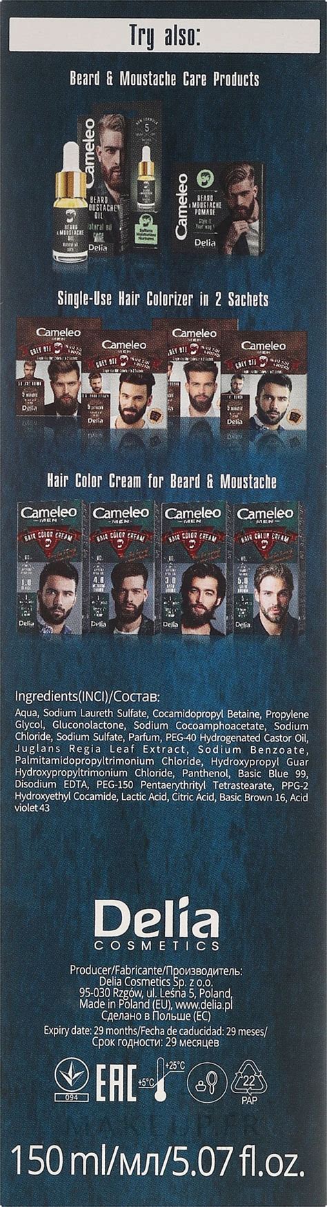 Delia Cameleo Men Against Grey Hair Shampoo Shampooing Anti Cheveux