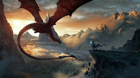 Red Dragon Illustration Fantasy Art Dragon Hd Wallpaper Wallpaper Flare