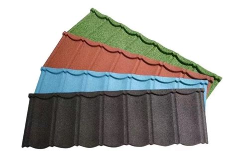 China Nice Quality Bond Stone Coated Metal Steel Roofing Tiles Shingles