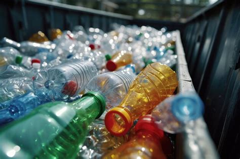 Premium Photo A Pile Of Empty Plastic Bottles In A Bin Suitable For Recycling Or Environmental