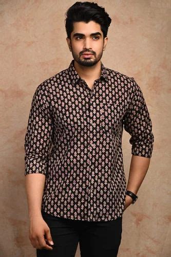 Mens Printed Cotton Shirt Casual Full Sleeves At Rs 550 In Jaipur