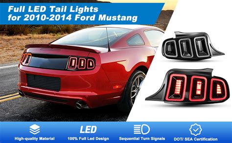 Roxx Conjunto Completo De Luces Traseras Led Para Ford Mustang