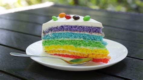 Tarta Arco Iris Rainbow Cake Hogarmania