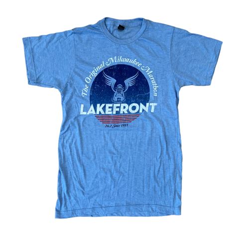 Milwaukee Lakefront Marathon The Original Short Sleeve - Blue ...