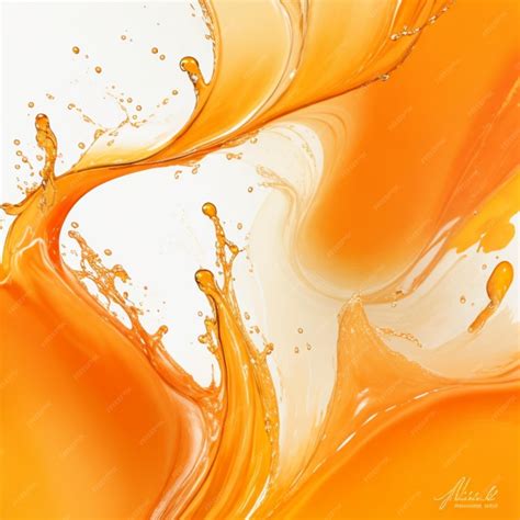 Premium AI Image | Orange water colour background