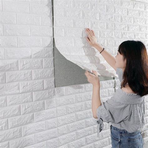 3D наклейки на кирпичные стены, водостойкие, пенопластовые, для спальни ...