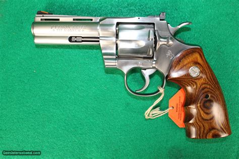 Colt Python Elite 357 Magnum Stainless 4 Barrel Wcase Mfg 2003 For Sale