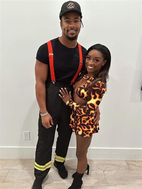 Simone Biles And Jonathan Owens Wear Sexy Halloween Couple S Costumes