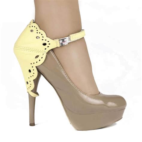 Автопятка для женской обуви на каблуке ажурная желтая - купить по ...