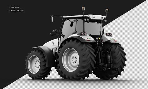 Premium Psd Isolated Realistic Matte Grey Metal Skidsteer Loader From