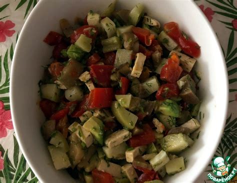 Запеченный чайот с овощами и тофу – кулинарный рецепт