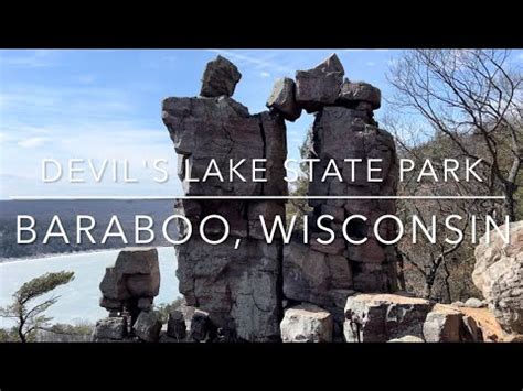 4K Devil S Lake State Park WI US Devils Doorway Trail In Early