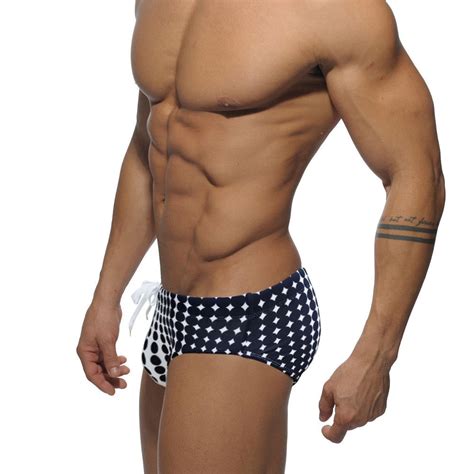 Hcntes Men S Sexy Prints Swimming Bikini Low Rise Swimwear Brief Xl Black Walmart