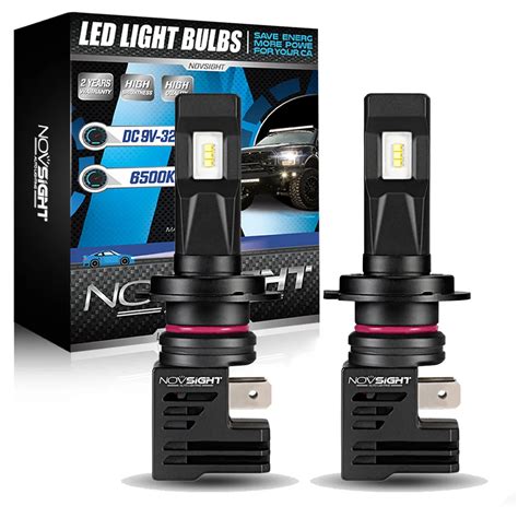 Novsight Super Mini H7 Led H4 Voiture Phares Ampoules H11 H8 H9 H16jp