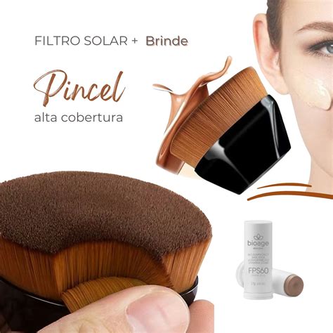Bioage Filtro Solar Fps Stick Bastao Nude G Pincel