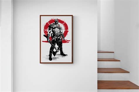 God of War Kratos, God of War Print, Video Game Poster, Game Room Decor, Boys Room, Gamer Gift ...