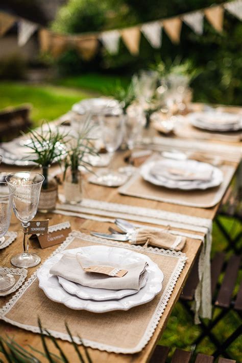 Table Boho Chic Déco De Table Champêtre Et Bohème Table De Mariage