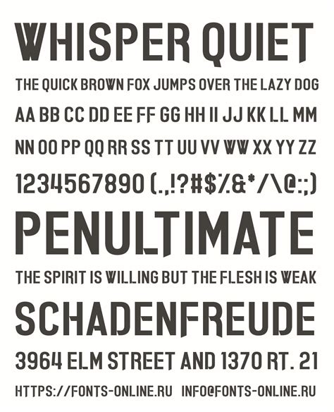 Whisper Quiet font
