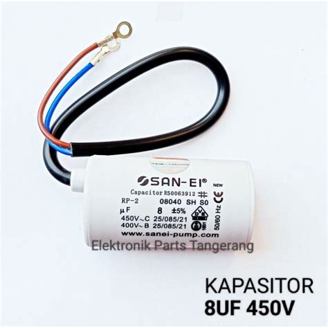 Jual CAPACITOR 8UF 450V KAPASITOR 8UF 450V KAPASITOR KABEL 8UF 450V