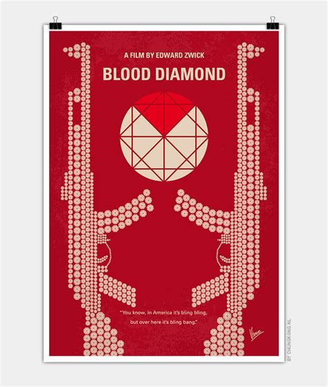 No833 My Blood Diamond minimal movie poster | CHUNGKONG