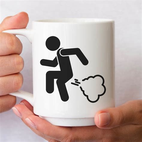 Farting Stick Figure Mug Funny Mug Meme Mug T Mug Coffee Mug